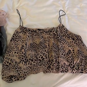 Cheetah print tank top